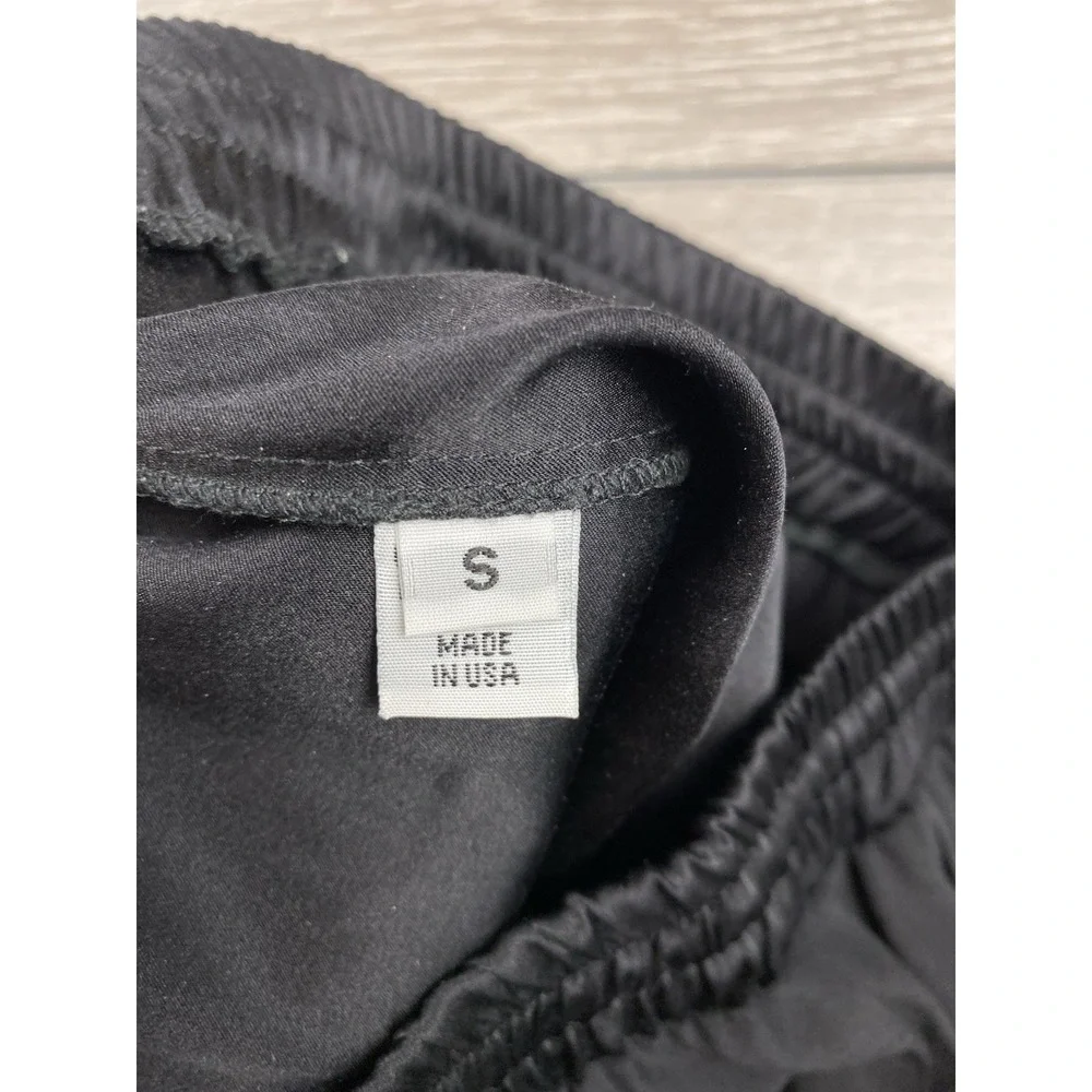 Ramy Brook Women's Silk Drawstring Jogger Pants Black Size Small‎